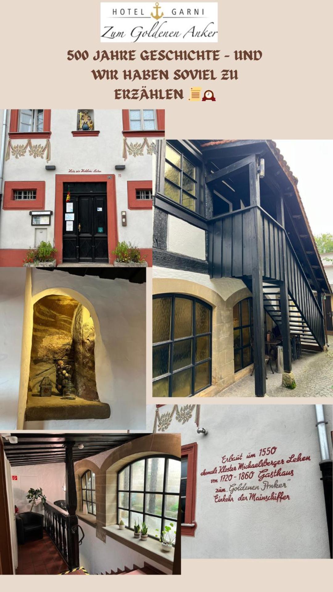 Hotel Zum Goldenen Anker Bamberga Esterno foto